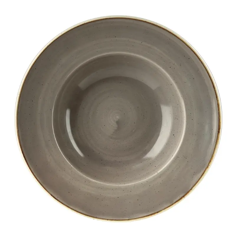 Bols à bord large Churchill Stonecast Peppercorn Grey 277mm (Lot de 12)