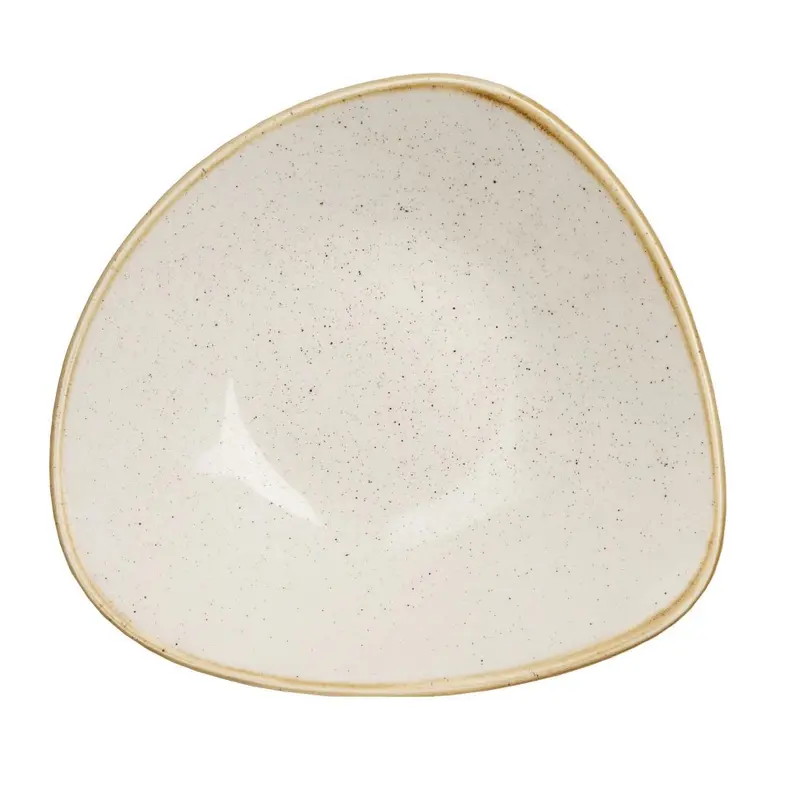 Bols triangulaires Churchill Stonecast Barley White 228mm (Lot de 12)