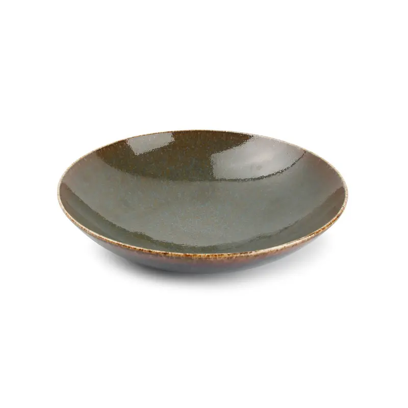 Bonbistro | Diep bord 21xH5cm groen Cirro 6/Box