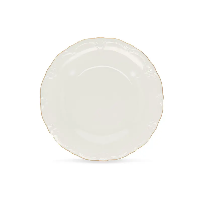 BONBISTRO | Plat bord 27cm met gouden rand Retro 6/box