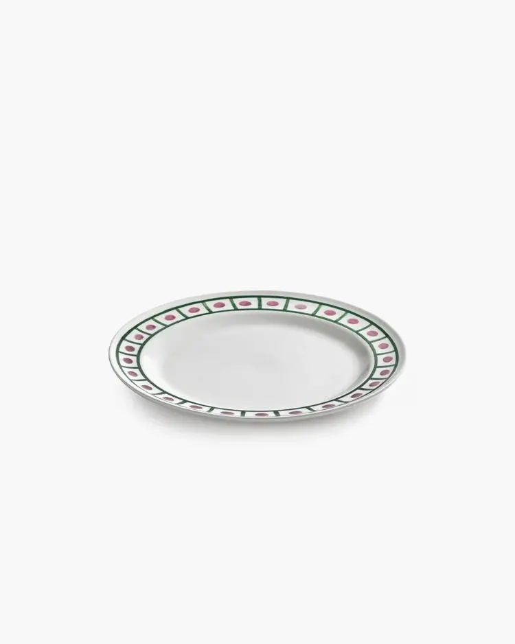 Bord Charly Diner L D27 H3,1 cm Bordeaux Green