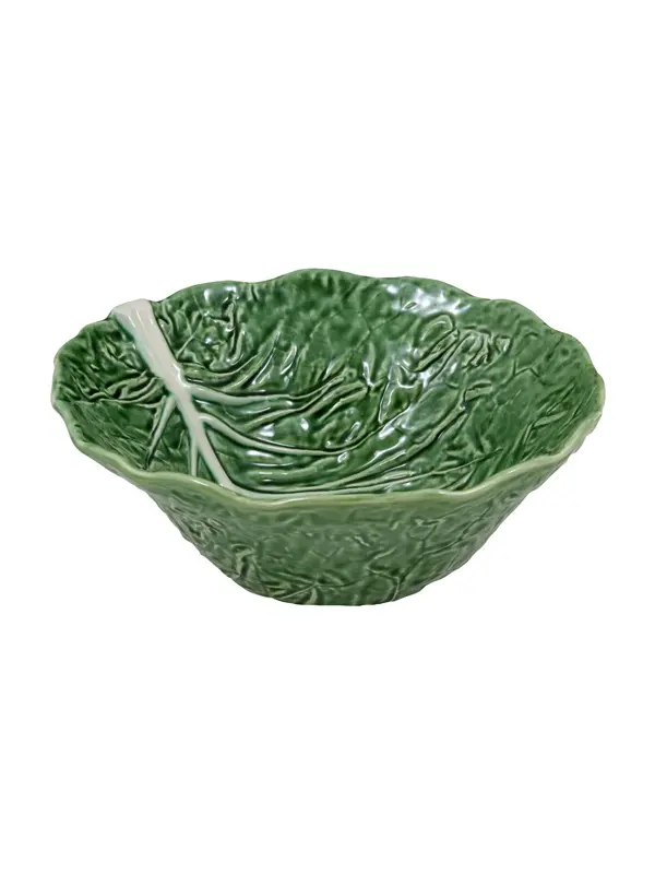 Bordallo Pinheiro Natural Couve Schaal - Koolblad - Groen - Aardewerk - Ø 29 cm