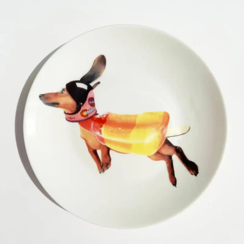 Bordy's Sweet Wieners taartbordjes, set van 6 zoete teckels Ø 18 cm