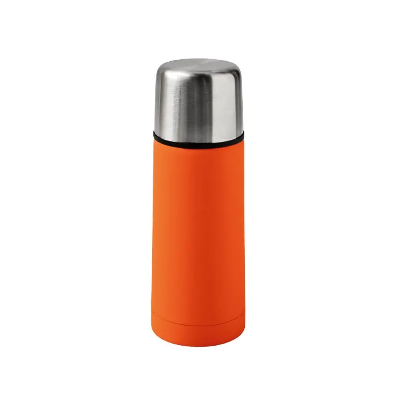 Brandani Thermosfles - Oranje - RVS/Rubber - 350 ml