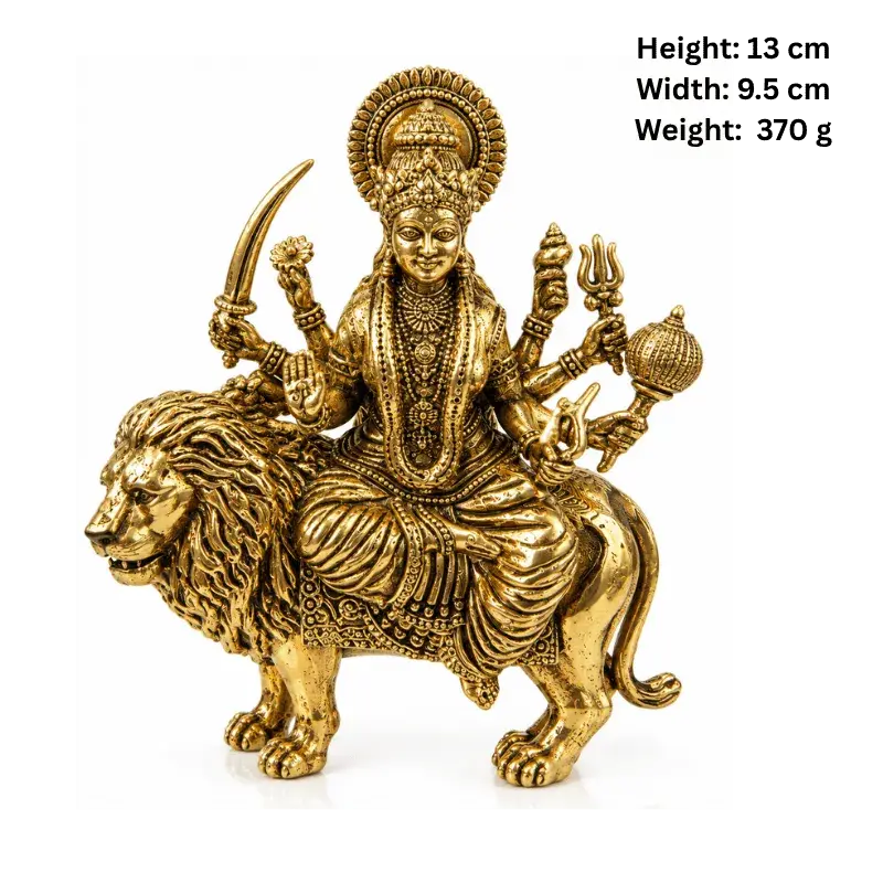 Brass Durga L Statue