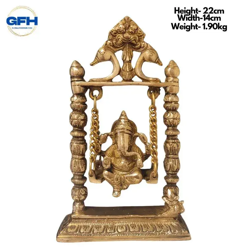 Brass Ganesh on Swing