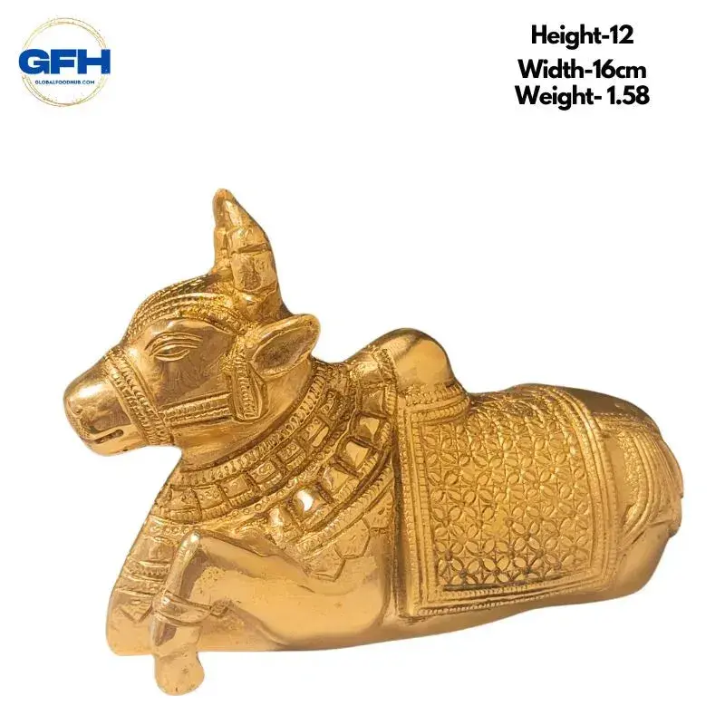 Brass Nandi Statue