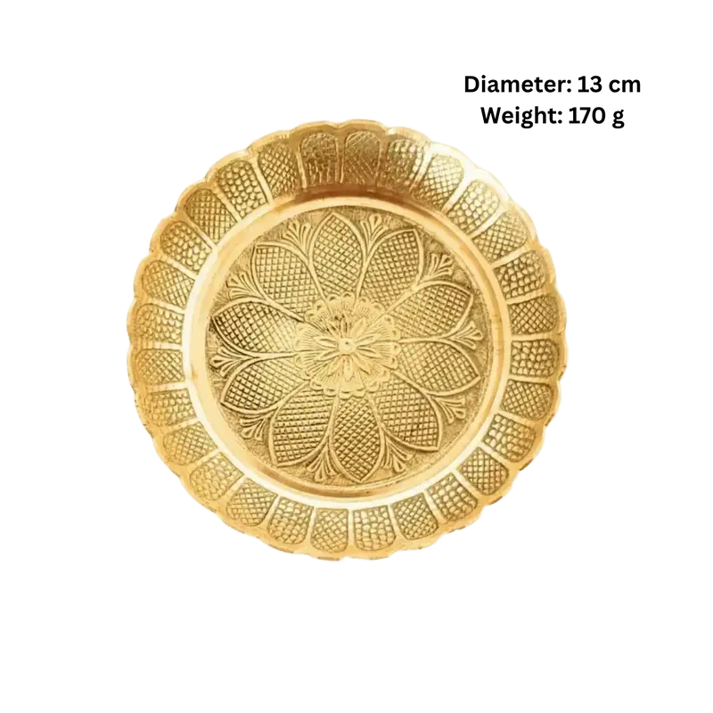 Brass Premium Bhog Plate