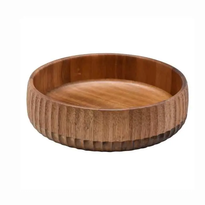 Bricard Kom - Ø22 x 6 cm - Acacia Hout