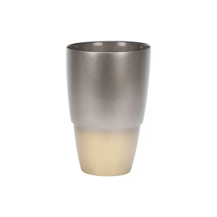 Bricard Luxe Decoratie Vaas - 29x19cm - Taupe/Goud