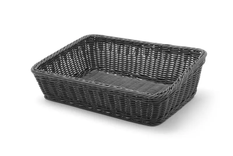 Broodmand400x300x90/120mm zwart PP 1/box