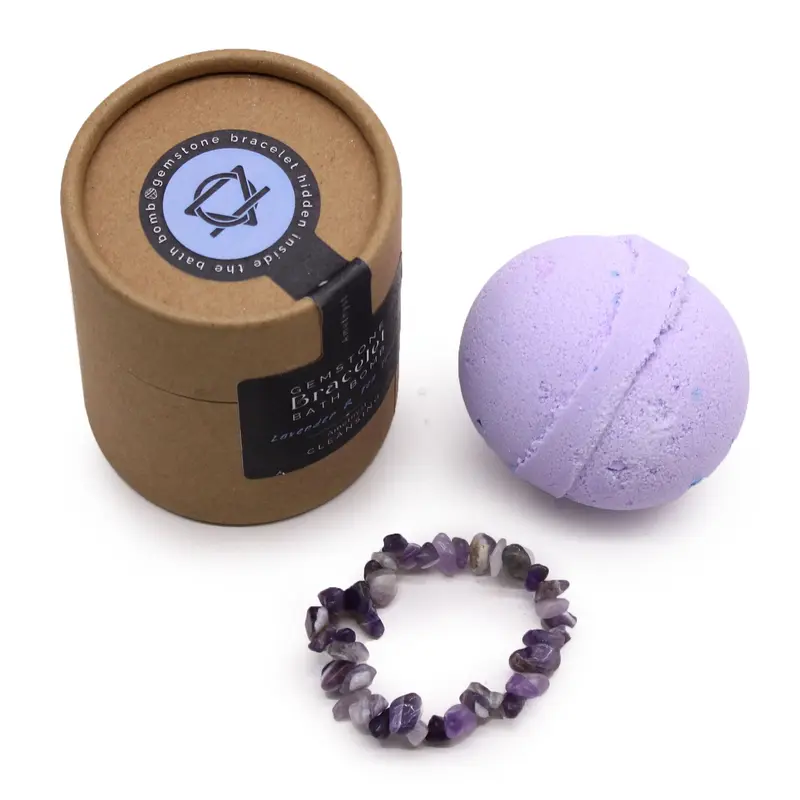 Bruisbal met Amethist Armband – Lavendel & Tea Tree