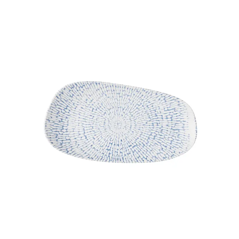 Cascade Indigo Opal Organic Oblong Plate 35 x 18,5 cm 6/box