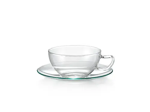 ChaCult Ellen Kop en Schotel - Glas - 250 ml