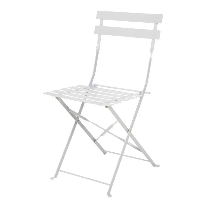 Chaise de terrasse pliantes en acier gris Bolero (lot de 2)
