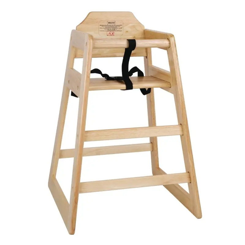 Chaise haute en bois Bolero finition naturelle