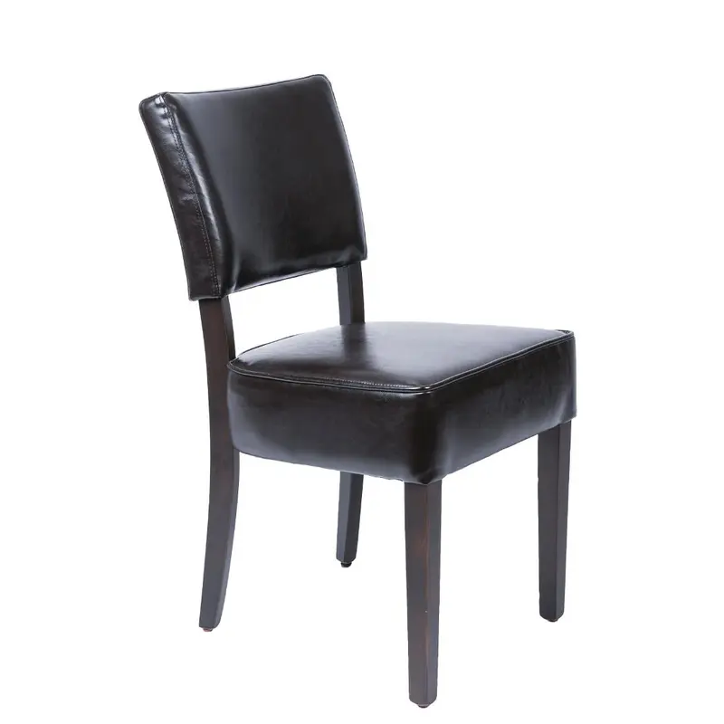 Chaises confortables en simili cuir Bolero marron foncé (lot de 2)