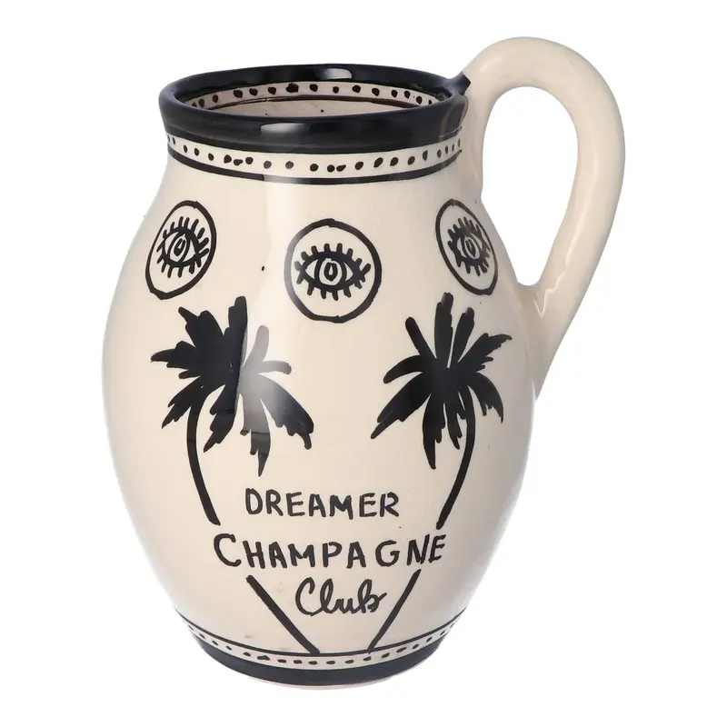 Champagne waterkaraf Black & White
