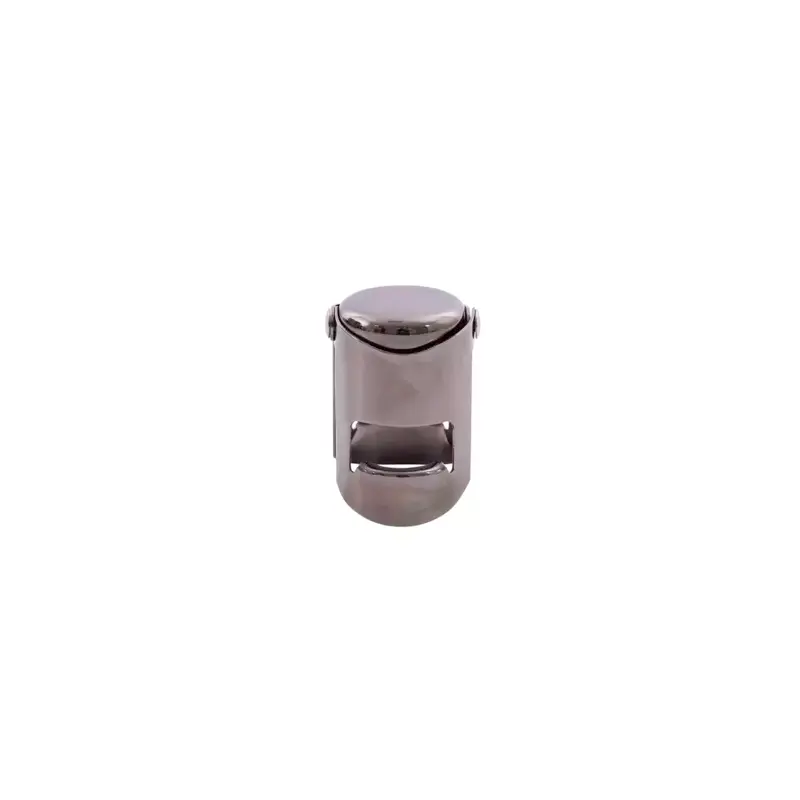 Champagnestop metallic zwart