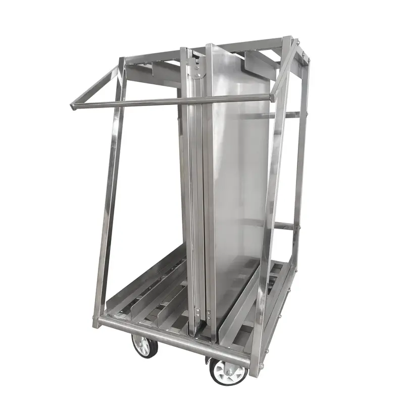 Chariot de transport SARO pour tables pliantes en inox CAPELLA - 213-7805