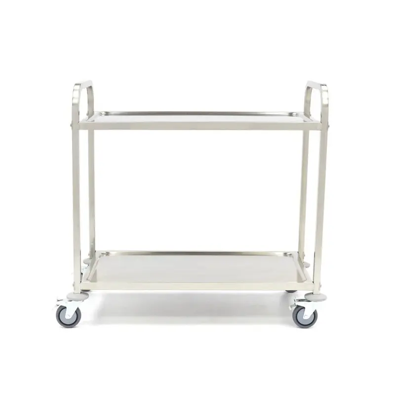 Chariot en acier inoxydable - 2 étagères – Maxima 09300545