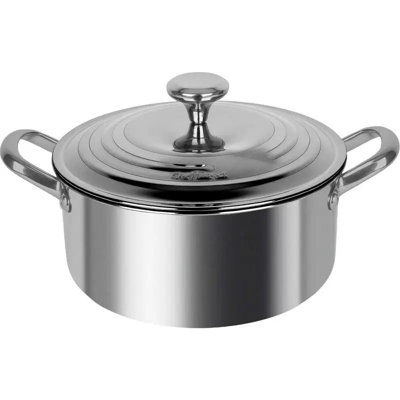 Cheffinger Braadpan - 28cm - RVS - Zilver - 6 Liter