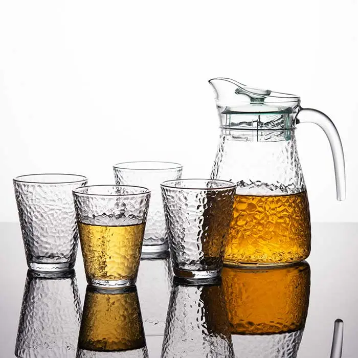 Cheffinger Luxe Karaf met 4 Glazen - 5-delig