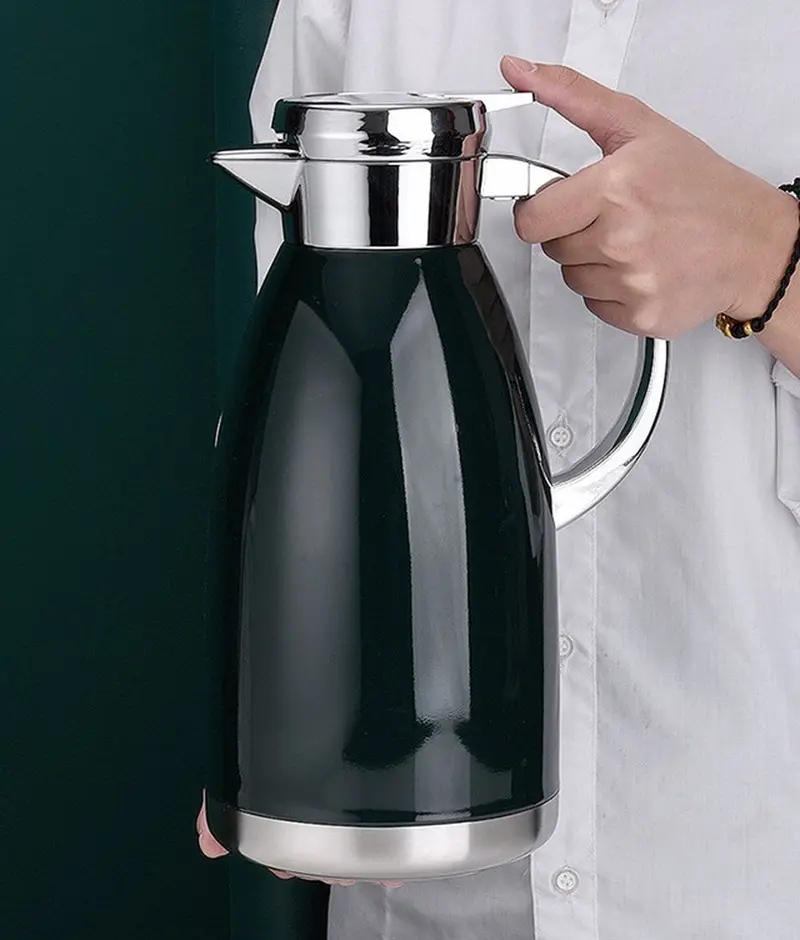 Cheffinger Thermoskan 2.3 Liter - Zwart - RVS Inox - Themosfles