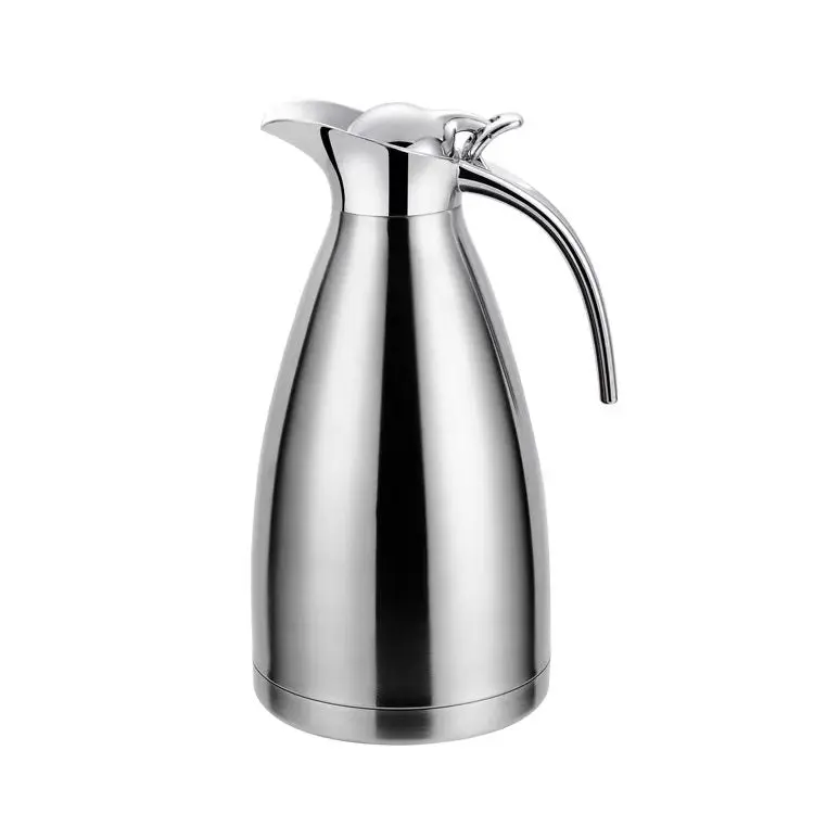 Cheffinger Thermoskan 2 Liter Zilver - RVS Inox - Themosfles - Isoleerkan