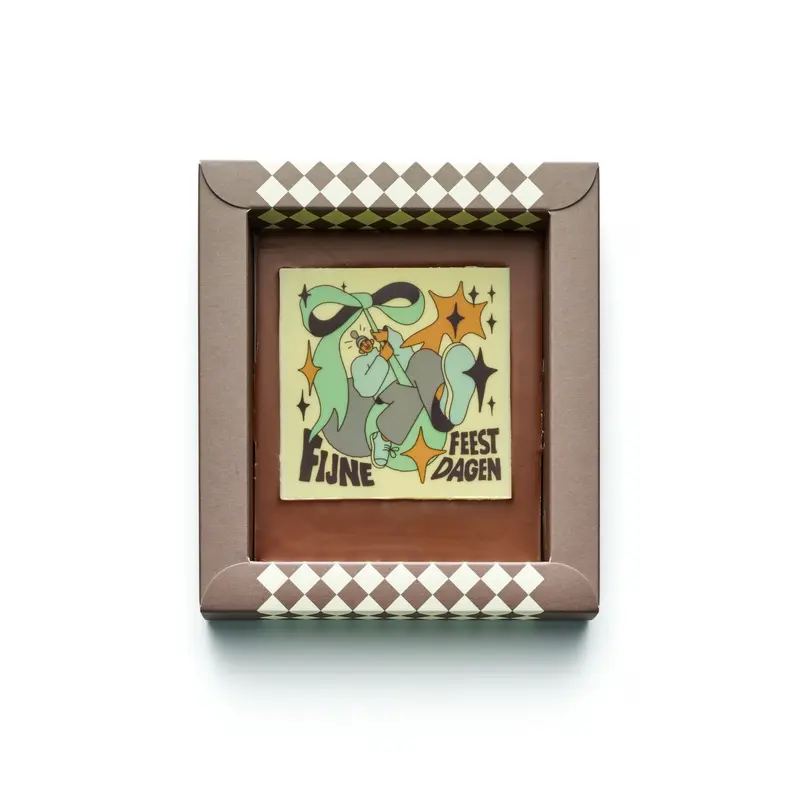 Chocolade Wenskaart | Fijne Feestdagen