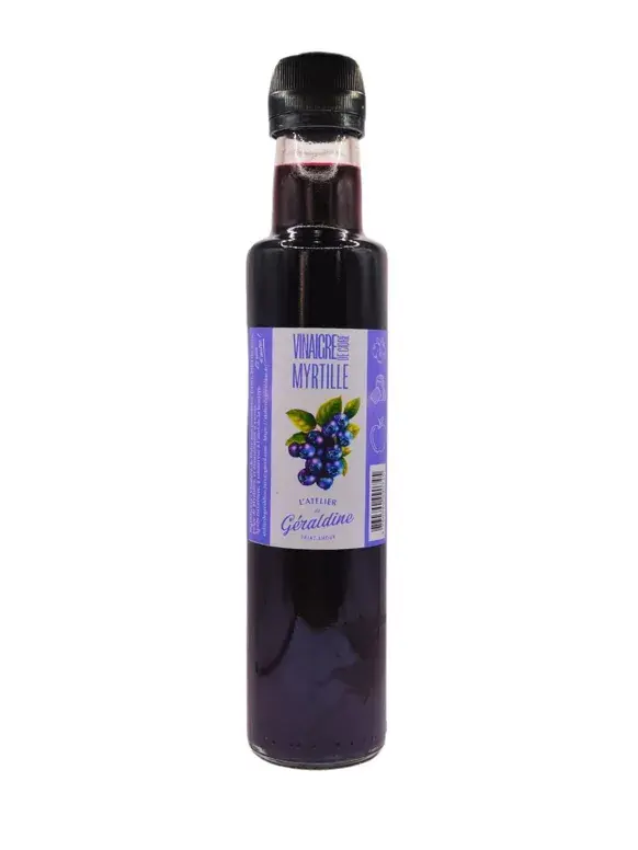 cider-azijn met bosbessen en Jura honing