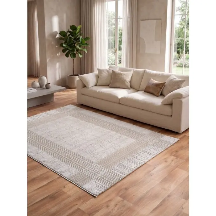 Cinar Carpets Style E876A - Vloerkleed Taupe - 12 mm