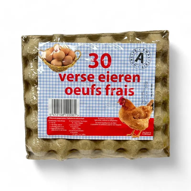 Claes Eieren Bv M Sized Eggs 30 Piece