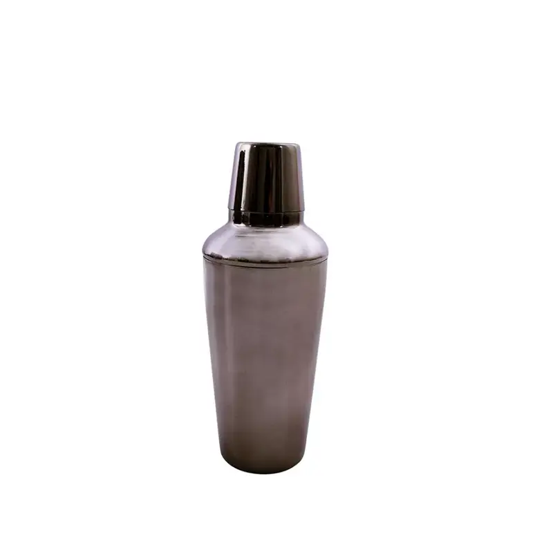 Cobbler shaker metallic zwart 750ml