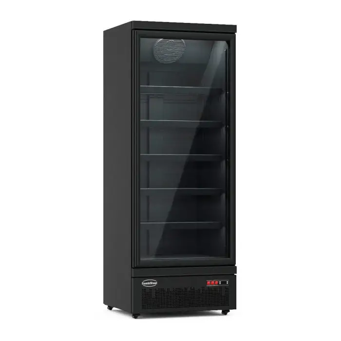 CONGÉLATEUR 1 PORTE VITRÉE NOIR JDE-600F BL 7455.2244