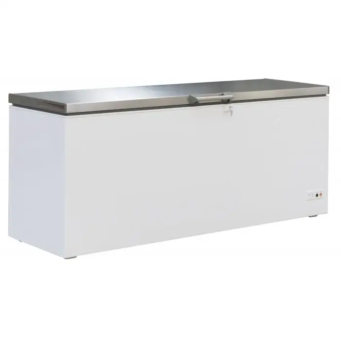 CONGÉLATEUR BAHUT COUVERCLE EN INOX 636 L 7151.1125