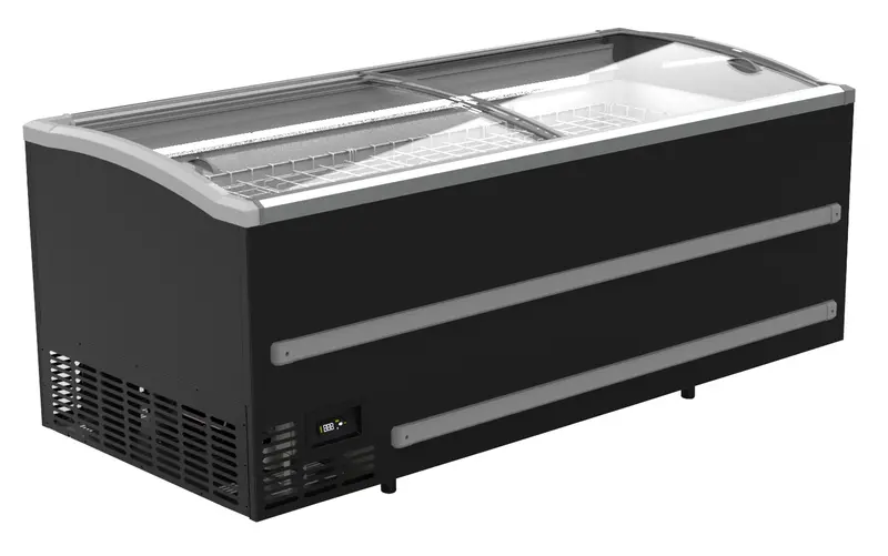 Congélateur bahut pour supermarché noir 1880 dégivrage automatique — Combisteel 7072.0100