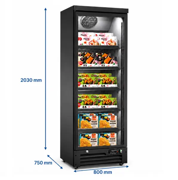 Congélateurs vitrés – 800 × 750 × 2030mm | Unninox UNN75BT