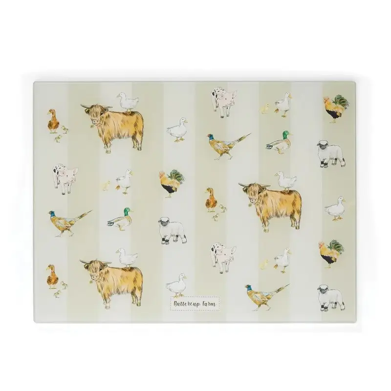 Cooksmart Buttercup Farm Werkblad Saver - Glas