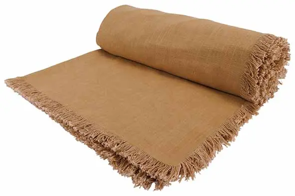 Cosy@home Tafelkleed Fringes – Zand 250 × 140 cm