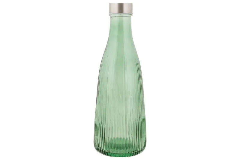 Cosy & Trendy Atla Glazen fles met deksel - 1 liter - Thyme green
