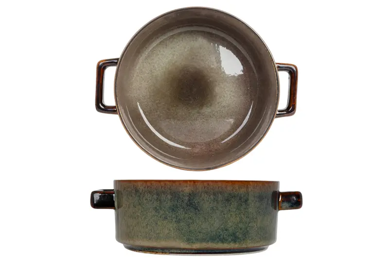 Cosy & Trendy Quintana Green soepkom 13 cm-  45 cl  - Set van 4 stuks