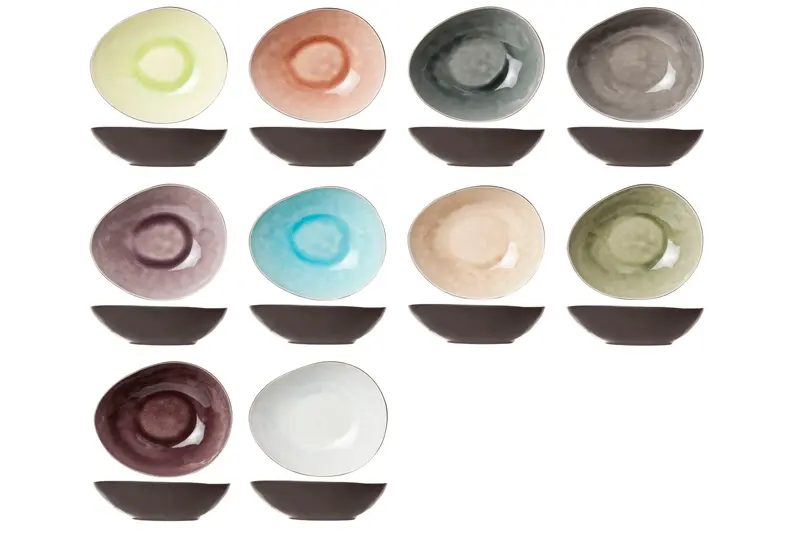 Cosy & Trendy Streetfood Festival Diep Bord 19,5 x 16,5 cm - Set van 10 stuks