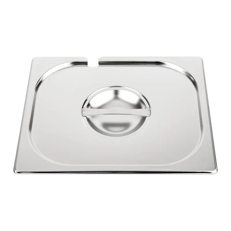 Couvercle inox avec encoche Vogue GN 1/2