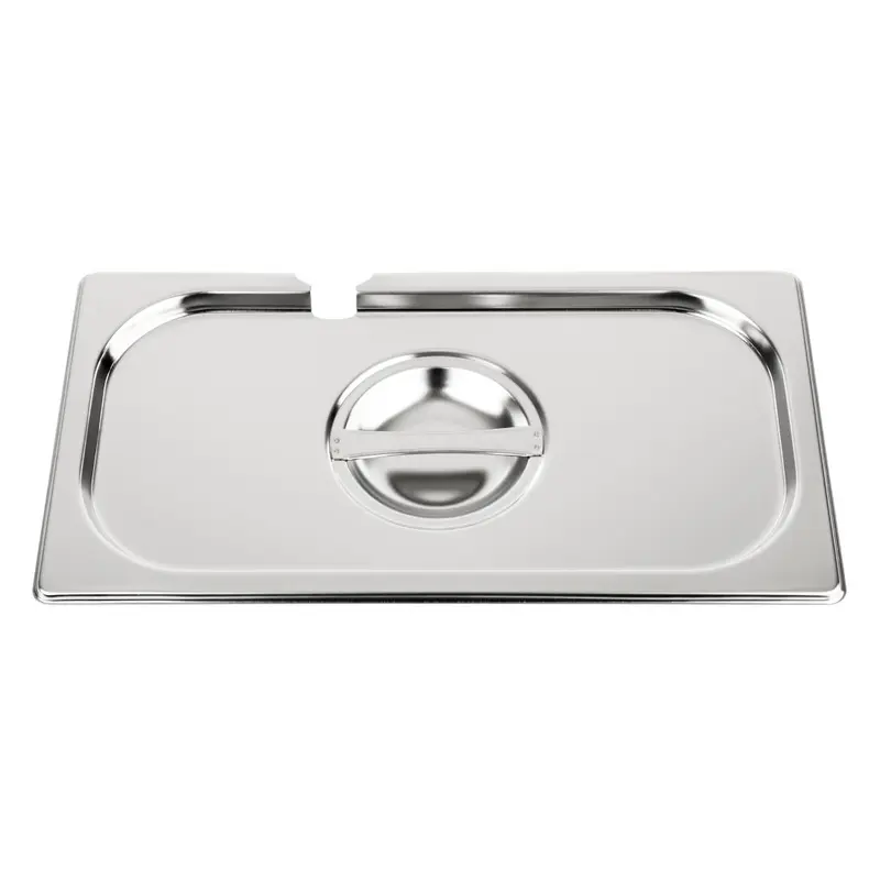 Couvercle inox avec encoche Vogue GN 1/3