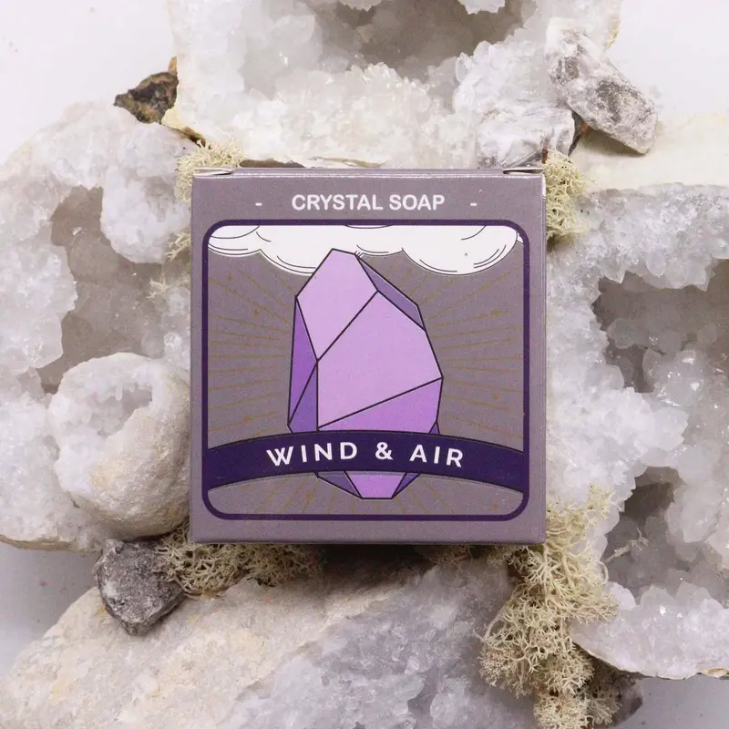 Crystal Element Zeep – Air – met verborgen edelsteen