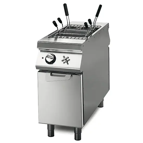 Cuiseur à pâtes électrique sur socle avec portes, 1 cuve GN 1/1 - 40 litres