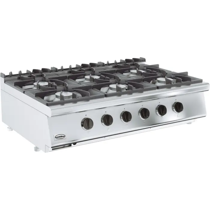 Cuisiniere a gaz pro 6 bruleurs 1200x700