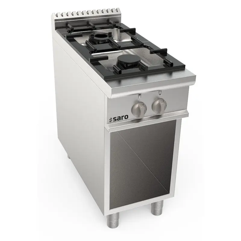 Cuisinière à gaz SARO à encastrer, 2 brûleurs LQ / CUG2BA - 423-8000