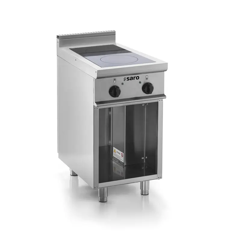 Cuisinière à induction SARO avec meuble bas ouvert E7/CUI2BAL - 423-1451